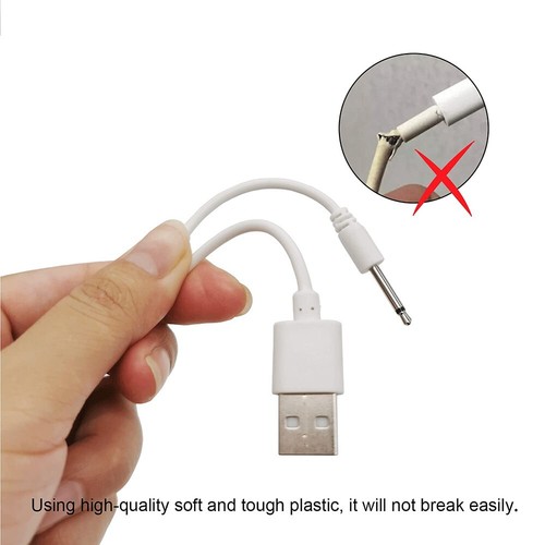 2pcs 2.7ft Replacement DC Charging Cable USB to 2.5mm Fast Charger Adapter Cord - 第 3/15 張圖片