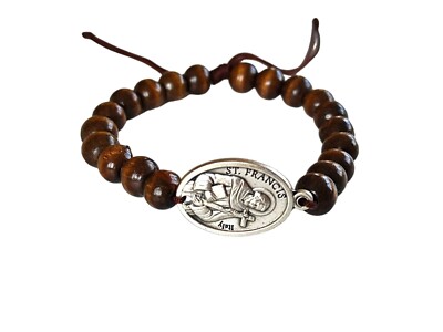 St Anthony Rosary Bracelet Men's Or Boy Catholic Rosary Bracelet