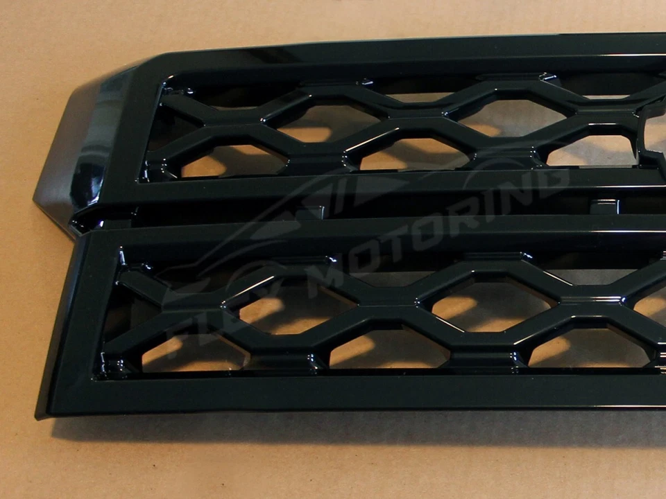Gloss Black Grille Grill Overlay Trim FOR 2022-2024 Nissan Frontier — 第 3/4 张图片