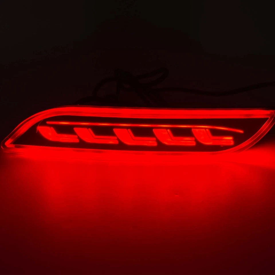 For 2018-2025 Toyota Camry Red Rear Reflector LED Tail Brake Turn Signal Lights - Imagem 3 de 4