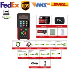JDiag M200 Pro Motorcycle Diagnostic Tool Support ECU Remapping Battery Tester