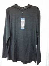 Spyder Hoodie Mens Large Gray Spyder Active Performance Moisture Wicking Stretch