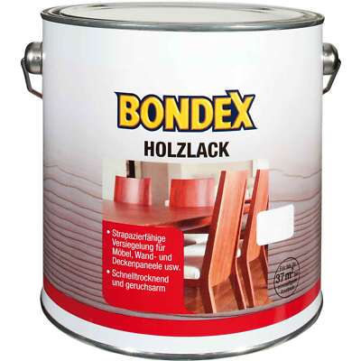 BONDEX Holzlack 0.25 Liter Klarlack Lack Farblos verschiedene Glanzgrade