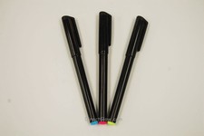 DirectGlow Set of 3 Invisible UV Blacklight Reactive Ink Marker Blue Red Yellow