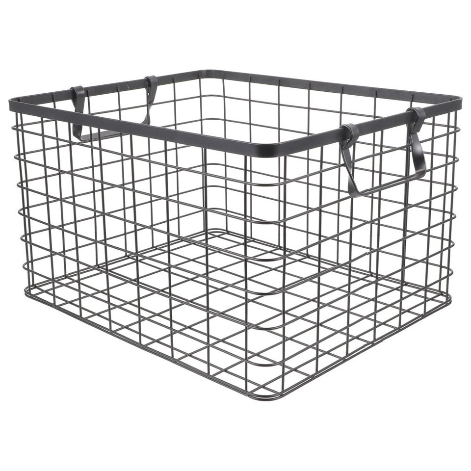 Fireplace Basket Log Holder Country Iron Firewood Storage Black eBay