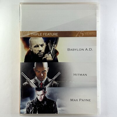 Babylon Ad & Hitman & Max Payne DVD - Vin Diesel, Mark Wahlberg - Ships Fast!!