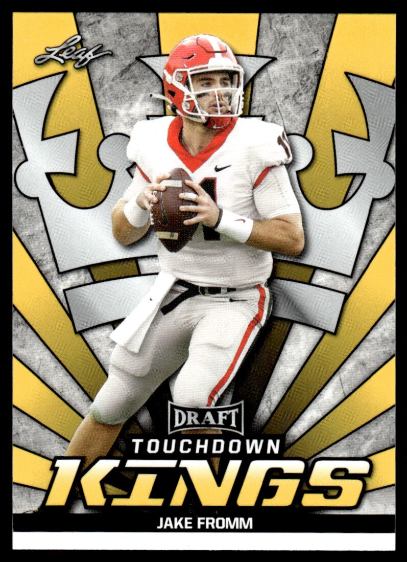 2020 Leaf Draft Gold Jake Fromm Rookie Georgia Bulldogs #82