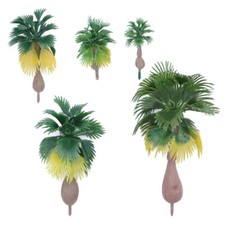 15pcs Palm Tree Palms Trees Rainforest Trees Green Model Tree Architecture Trees