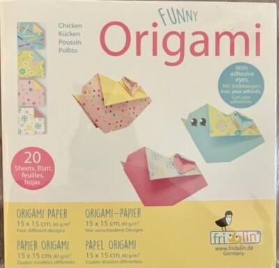 Chicken Funny Origami Kit Fridolin New