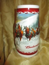 Budweiser Holiday Stein Dashing Through the Snow 2010