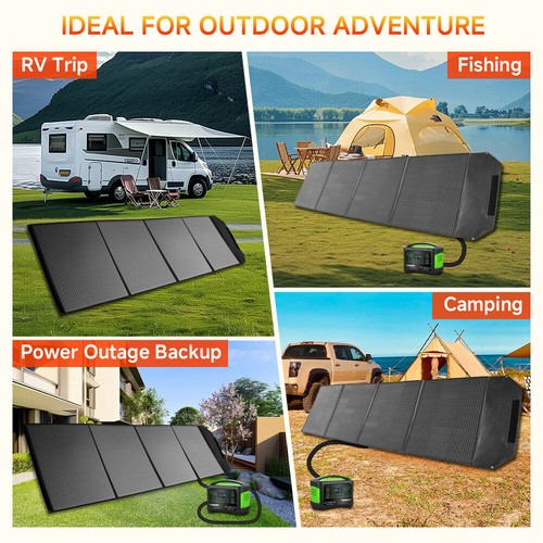 120W - 400W Tragbares Faltbares Solarpanel Ladegerät für Powerstation Zuhause Camping - Bild 33 von 87