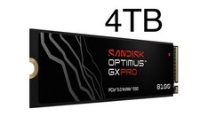 O4 SanDisk Optimus GX Pro 8100 4TB 5.0 NVMe M.2 2280 SSD 100% Good health READ!!