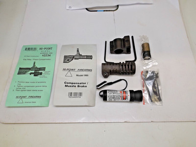 NOS Hi-Point 995 # 2234 Compensator & Laser Mounts w/ Beamshot Laser Sighting