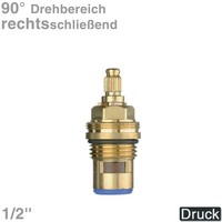 "Armaturen-Innenoberteil 1/2\" Keramik, 90°, RechtsschließEnd"
