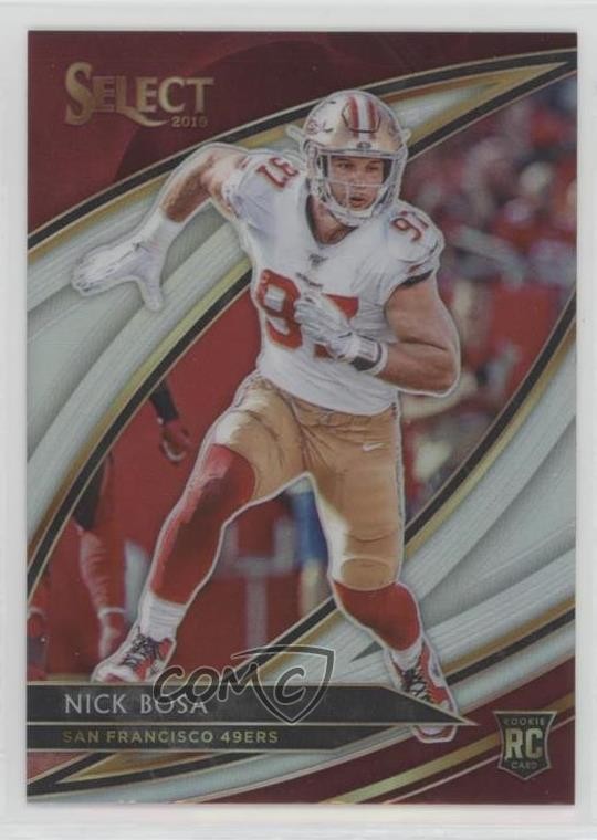 2019 Panini Select Field Level Silver Prizm Nick Bosa #250 Rookie RC 07r2