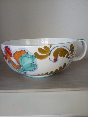 #ad #ad Large Ceramic Bowl Rooster – 10” Resembles Italy Piece Many Creative Uses $28.00