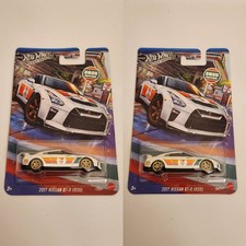 Lot Of 2 Hot Wheels Silver Edition 2017 Nissan GT-R R35 White 2026 711 Exclusive