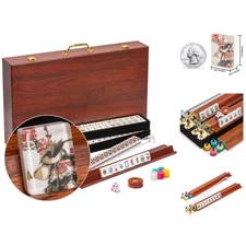 Scratch-Resistant Acrylic American Mahjong Set with Complete Accessories