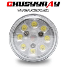 Par36 Round Led Work Lights Hi/Lo Beam For  Deere Tractor 4230 131203C1