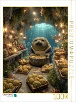 Calvendo Puzzle Otters As Bakers Under The Sea | 1000 Pieces, Finished Size 25.2