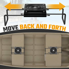 Seat Mount Clamp-On Swivel Portable Clamp Jon Boats Adjusts 9  to 19  