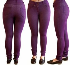 Ladies Stretch Skinny Jeans Jeggings Pants Womens Trousers Slim Fit UK Size 8-26