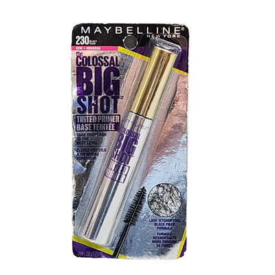 MAYBELLINE The Colossal Big Shot Tinted Primer Mascara 230 Black Noir NEW Sealed