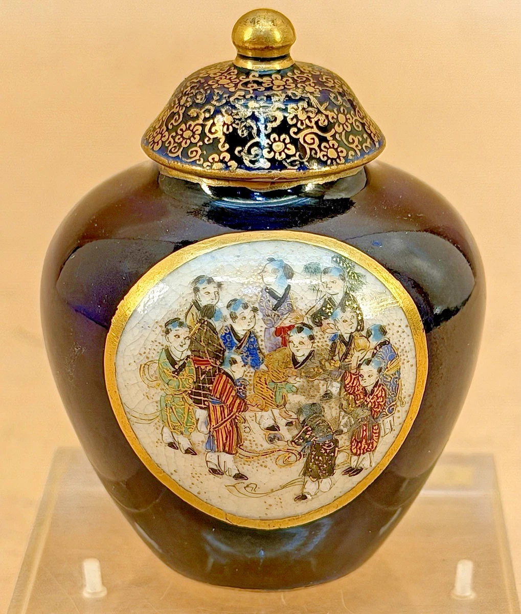 萨摩锦光山在日本古董花瓶| eBay 萨摩锦光山在日本古董花瓶| eBay