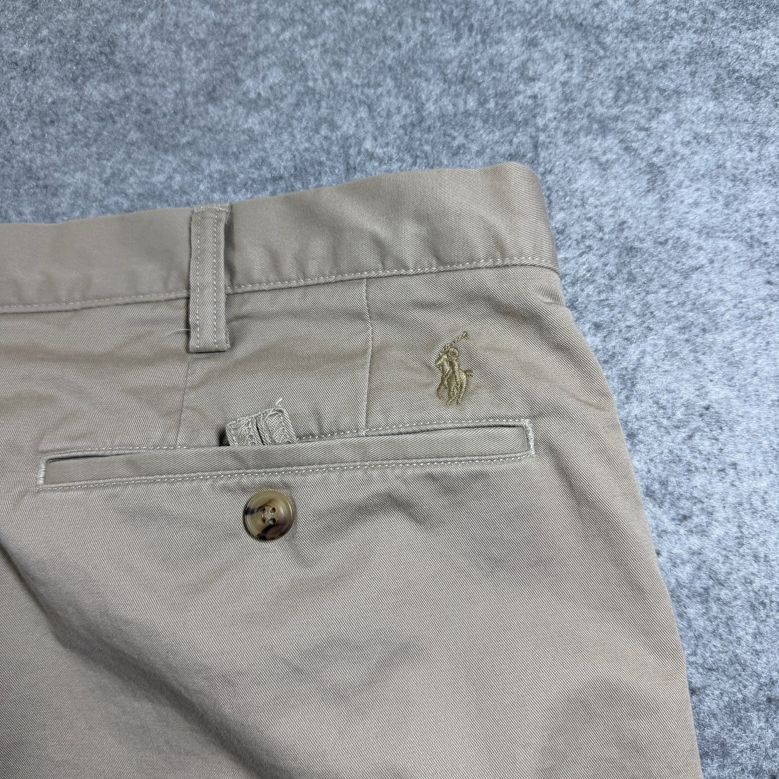 Polo Ralph Lauren Chino Pants Mens 44x34 Khaki Stretch Classic Fit Pony Logo thumbnail 3