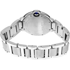 Cartier Ballon Bleu Stainless Steel Guilloche Silver Dial Women's Watch W69011Z4 4