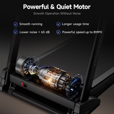 YPOO Treadmill 0-15% Auto Foldable Treadmill for Home 8.0 MPH Treadmill 13