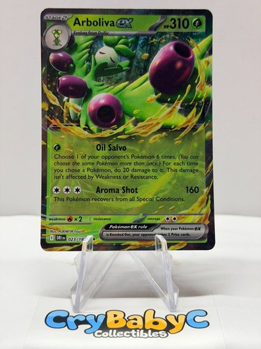 Pokemon Arboliva ex 023/182 Destined Rivals Scarlet & Violet Double Rare