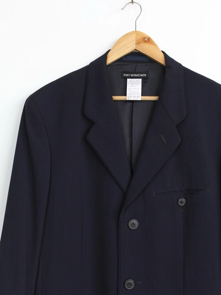 Chaqueta Blazer Issey Myake Hombre Azul Marino, Talla L Foto 2 de 4