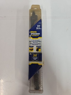 Irwin Speedbor Supreme 7.5 Inch Metal Ship Auger Bit 3/4 19mm IWAX3017
