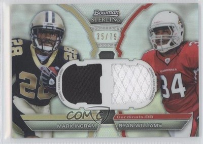 2011 Bowman Sterling Refractor 35/75 Mark Ingram Ryan Williams Rookie RC 0a6