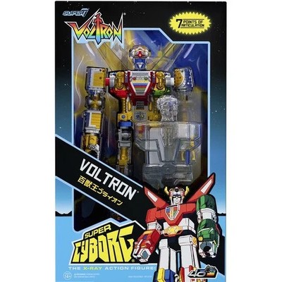 Super7 Super Cyborg Voltron (Clear) - 11'' Voltron Action Figure with Accessories