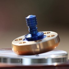 Titanium Alloy Handle Brass Spinning Top Ceramic Bead EDC Fidget Spinner Toy