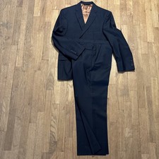 Jos A Bank Dark Blue pin stripe 2-piece suit slim fit mens dress formal pants