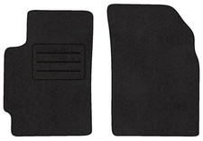 Fußmatten Velours Autoteppich passend für CHEVROLET SPARK II vorne schwarz