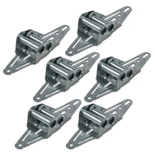 (Pack of 6) Overhead Garage Door #2 Hinges, Narrow Body for Edge Panel Mounting