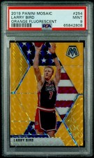 2019 PANINI MOSAIC - LARRY BIRD ORANGE FLUORESCENT /25 ROOKIE RC