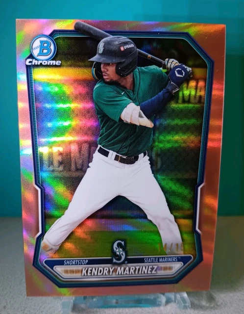 2026 Bowman KENDRY MARTINEZ #BCP-89 Chrome Prospects Rose Gold /15 Mariners