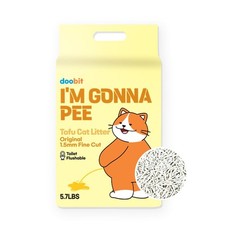Tofu Cat Litter 100 ,I'm Gonna Pee, Strong Clumping, Scoop Poop Easily, Toile...
