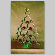 Postcard Tiffany Tree Christmas Art National Handcraft Institute
