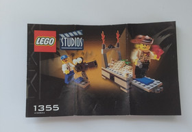 VINTAGE LEGO Studios  #1355 Temple of Gloom 99% COMPLETE WITH MANUAL 