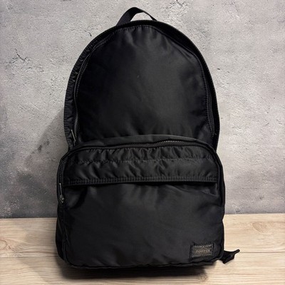 PORTER TANKER Slim Backpack Black Nylon Daypack Business Yoshida Kaban Authentic