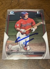 Cooper Ingle Ip Signed 1st Bowman Chrome 2023 Bowman Draft Guardians GTP
