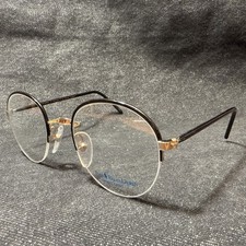 NEW NOS Vintage 90s POLO Ralph Lauren Round Frames Rimless CLASSIC IV Glasses 51