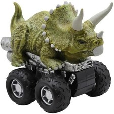 2 PCS Battery Powered Dinosaur Car Vehicles Toys with LED Light for Boys Girls