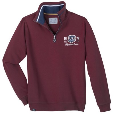 Sweatshirt von Redfield in Herren Übergrößen, bordeaux